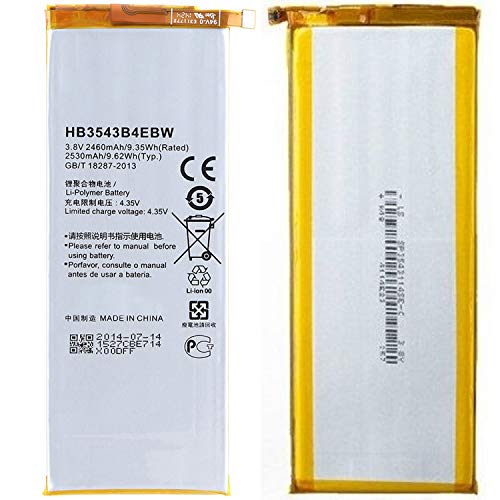 2460mAh Battery for Ascend P7 Battery bateria HB3543B4EBW batterie batterij batteria for Ascend for P7 - Thumbnail 4