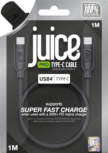 Juice 4.0 Type C Charge & Sync Cable. Type C to Type C... en promo sur Amazon