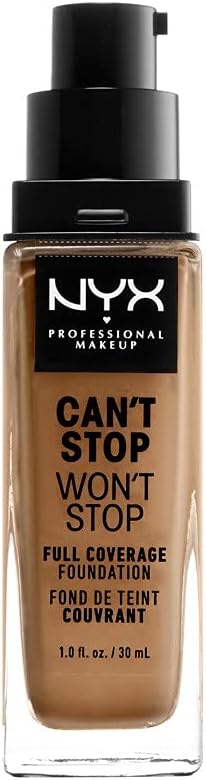 NYX Can't Stop Won't Stop Full Coverage Foundation Golden 30 ml