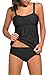 Tiheen Womens Two-Piece Sets Tankini Bathing Suits (FBA)