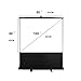 Cloud Mountain 100 Inch Portable Projector Screen 4:3 HD Manual Pull up Projection Screen Floor Projector Screen in Aluminium Case Folding Stand Projection Screen for Home Office Theater, 1.3 Gain