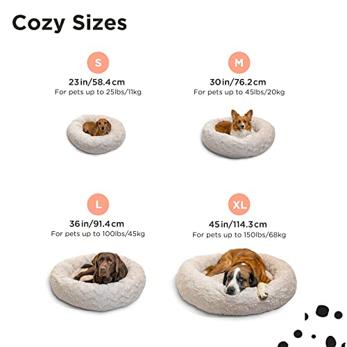 Best Friends by Sheri The Original Calming Donut Cat and Dog Bed in Lux