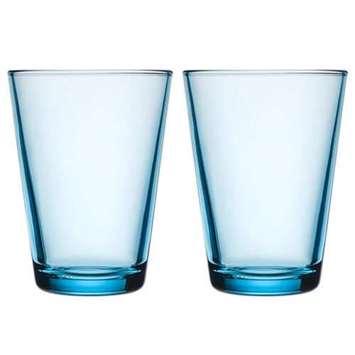 Iittala Kartio 13.5-Ounce Tumbler Light Blue, Set of 2