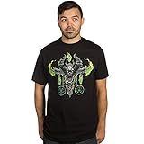 JINX World of Warcraft Men's Mythic Demon Hunter Class Premium Cotton T-Shirt (Black, Medium)