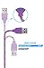 Lightning Cable for iPhone 5 Pack (3.3 Feet) in Blue, Black, Purple, Red, White - Cable w/ Lightning Connector - Lightning to USB cable / Cord for iPhone Compatible with iPhone 7 6 & 5