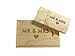 Dodjivi Maple Wood USB Flash Drive with Laser Engraved Mr & Mrs Design – 16GB Wood USB Flash Drive Memory Stick Pen Drive with Cute Sliding Door Wood Box for Bride, Groom