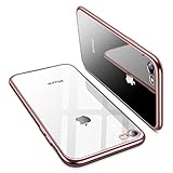 TORRAS Crystal Clear iPhone 8 Case/iPhone 7 Case, [Upgraded] Soft TPU with Stylish Edge Slim Thin Silicone Phone Cover Case for iPhone 7/8(4.7 inch), Rose Gold