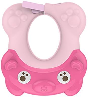 [UPGRADED]MorsafeBaby Bath Visor,Baby Hair Washing Shield, Baby Bathing Cap, Baby Shower Hat (Pink)