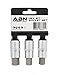 ABN 3 Piece 1/2in Drive Metric Hex Bit Socket Set, 12, 14, and 17 millimeters