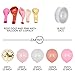 Zabyky 110 Pack Pink Gold Confetti Rose Gold Balloons, Balloon Garland Kit, 16ft Balloon Strip for Wedding, Baby Shower, Birthday Party Decorations (Pink and Gold Confetti)