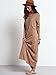MakeMeChic Women's Loose Scoop Neck Solid Dress