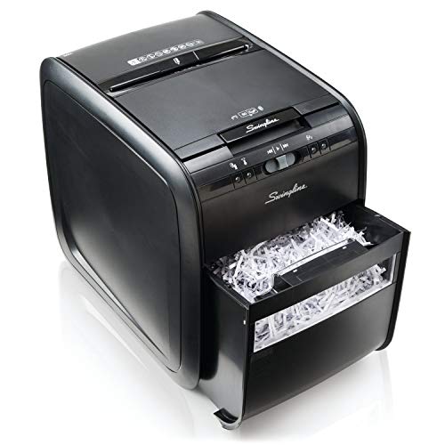 image for Swingline Paper Shredder, Auto Feed, 80 Sheet Capacity, Cross-Cut, 1 U