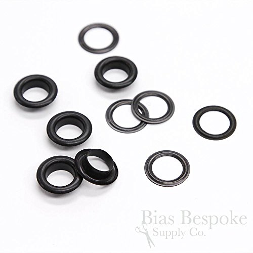 Set of 144, EBEN Size #2 Grommets (16.5mm), Black Plated