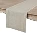 Solino Home Linen Natural Table Runner 36 Inches - Classic Hemstitch, 100% Pure Linen Coffee Table Runner 14 x 36 Inch Ideal for Dresser Tables - Fall, Halloween, Thanksgiving, Christmas, Holiday