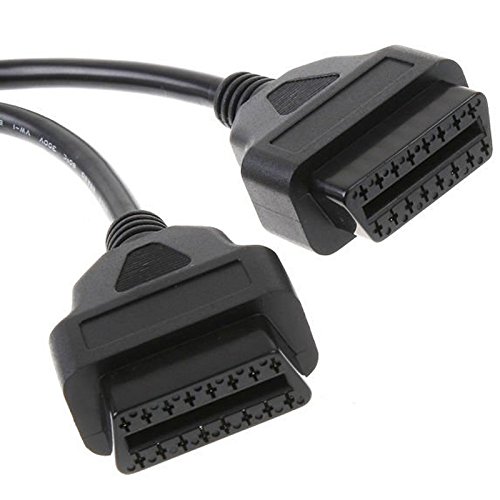 Foseal OBD2 Splitter, OBD2 Extension Cable, Y Cable for FIXD BAFX Blue Driver OBDii Scanner Code Reader, 1 ft 16 pin Male to 2 Females Connector for GPS, Car Diagnostic Tools and Head-up Display etc