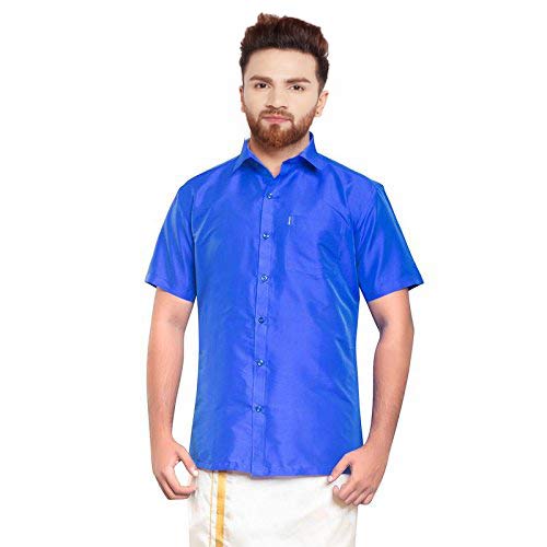 Royal Blue Silk Shirt Shop, 51% OFF 