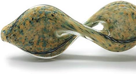 MC PRO 4.5" Handmade Unique Stained Glass Art Collection Very Great Air Flow (Yellow-Green)