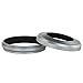Haoge LH-X49W 2in1 All Metal Ultra-Thin Lens Hood with Adapter Ring Set for Fuji Fujifilm FinePix X70 X100 X100S X100T X100F Silver Replaces Fujifilm LH-X100 AR-X100 LH-X70