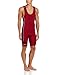 Asics Men's Unrestrained Wrestling Singlet (Cardinal/Black)