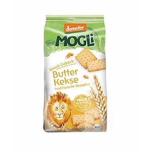 MOGLi Bio Demeter Butter Dinkel Kekse 7er Pack, (7 x 125 g)