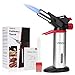 Butane Torch YISSVIC Kitchen Torch Refillable Professional Cooking Torch with Safety Lock and Fuel Gauge for Cooking, Baking, BBQ (Fuel Not Included, Come With 1 Oil Brush)
