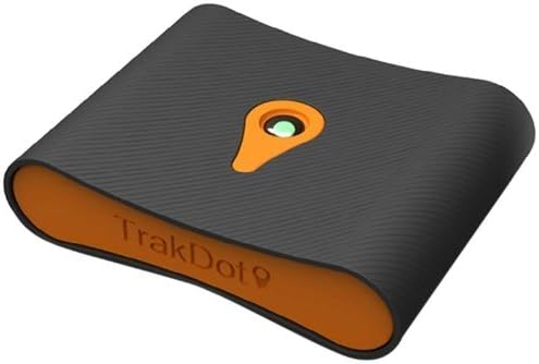 Trakdot Luggage Tracker, Black/Orange, One Size