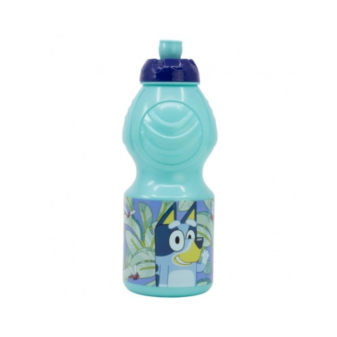 My sweety pop - Water Bottle - Plastic - For Children - Nursery, Kindergarten, School, Holiday, Meal - 18 cm - 400 ml - Hydration - Gift Idea - Bluey - Blue - Boy