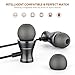 Earphones In Ear Earbuds Sterero Noise Isolating Headphones with Microphone and Volume Control Waterproof Wired Earphone for iPhone iPod iPad Samsung Android Smartphones Tablet Laptop 3.5mm