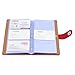 BTSKY Book Style Business Card Holder Name Card Book ID Card Credit Cards Organizer-for 300 Business Cards (Red)