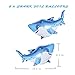 LIITA 38 Pack Cute Shark Party Decorations - Happy Birthday Banner,Mini Shark Balloons,Cake Topper-Shark Theme Party Supplies