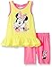 Disney Baby Girls' 2 Piece Miss Minnie Mouse Cute Bike Short Set, Yellow, 12 Months