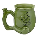 FASHIONCRAFT High Tea Novelty Mug Green with Black Imprint