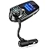 Nulaxy Wireless In-Car Bluetooth FM Transmitter Radio Adapter Car Kit with 1.44 Inch Display and USB Car Charger
