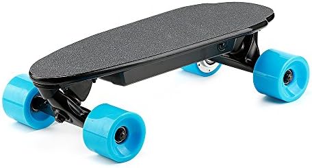 ESWING Kick Electric Skateboard,Teens Mini Backpack Penny Board with Bluetooth Speaker Remote Controller