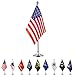 TSMD USA American Desk Flag Small Mini US Table Flags With Stand Base,Party Decorations for 4th of July, Memorial Day,Veteran's Day
