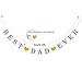 Partyprops Best Dad Ever Banner with Gold Glitter Heart | Vintage Fathers Day Decorations from Daughter and Son