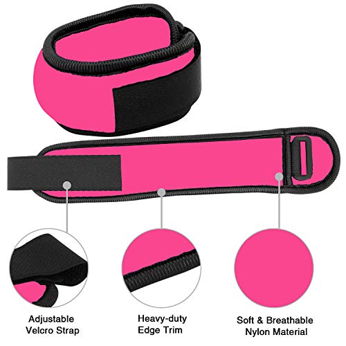 Vaupan-AnkleWrist-Weights-Small-Leg-Arm-Hand-Cuff-Weights-for-Women-Kids-Exercise-Equipment-with-Adjustable-Straps-for-Fitness-Gym-Dancing-Walking-Jogging-Gymnastics-Aerobics-1-Pair-1lb-2lb