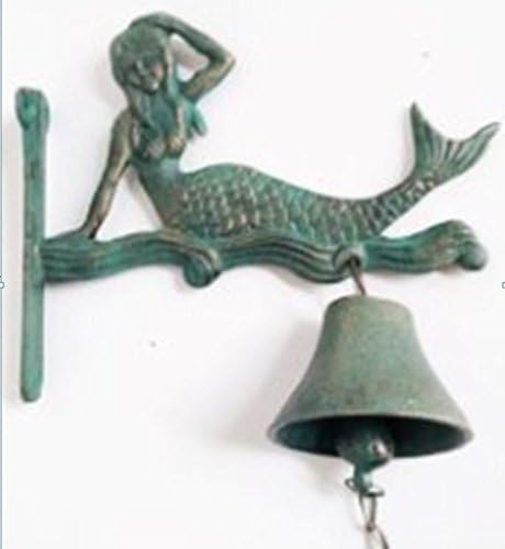 BEAUTIFUL CAST IRON BELL NAUTICAL MERMAID DOORBELL