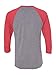 Next Level Unisex Triblend 3/4-Sleeve Raglan M VIN RED/ PR HTHR
