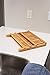 Collapsible Bamboo Drying Dish Rack - 2 Tier Level Folding Dish Rack for Counter Top - Quick Dry - Wooden Wood Dish Drainer - Kitchen Drying Utensils & Dishes - Plates Bowls - Easy Clean - Foldable