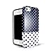 iPhone 5S Case polka dots, Akna Glamour Series [Flexible TPU]*[High Impact] Back Case for iPhone 5 5S [Dark Blue Polka Dots](U.S)