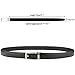 Xholding Men's Genuine Leather Ratchet Dress Belt with Automatic Buckle 1 1/8