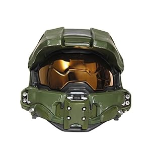 Disguise Men's Master Chief Adult Light-up Deluxe Helmet, Green, One Size