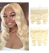 UNEED 613 Frontal 13x4 613 HD lace Frontal Blonde Transparent Lace Frontal Closure Free Part Ear ...