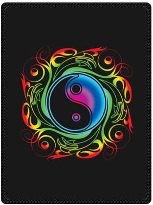 58" x 80"(Large) - Treasure Design Discount Yin Yang Blanket