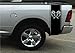 2 X stickers Truck Bed or Car Stripe Compatible with Dodge Hemi turbo Ram pick up