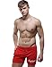 SEOBEAN Mens Low Rise Sports Soft Running Training Short Pants (Medium/28-30 Inch, 2790 Red)