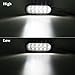 Partsam 2pcs Trailer Truck RV White 10 LED Rubber Mount 6