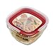 Rubbermaid Easy Find Lids Glass Food Storage Container, 4 Cup, Racer Red