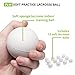 Champion Sports Practice Sponge Lacrosse Balls: Soft Touch for Professional, College & Grade School Indoor Training & Practice - 12 Pack White